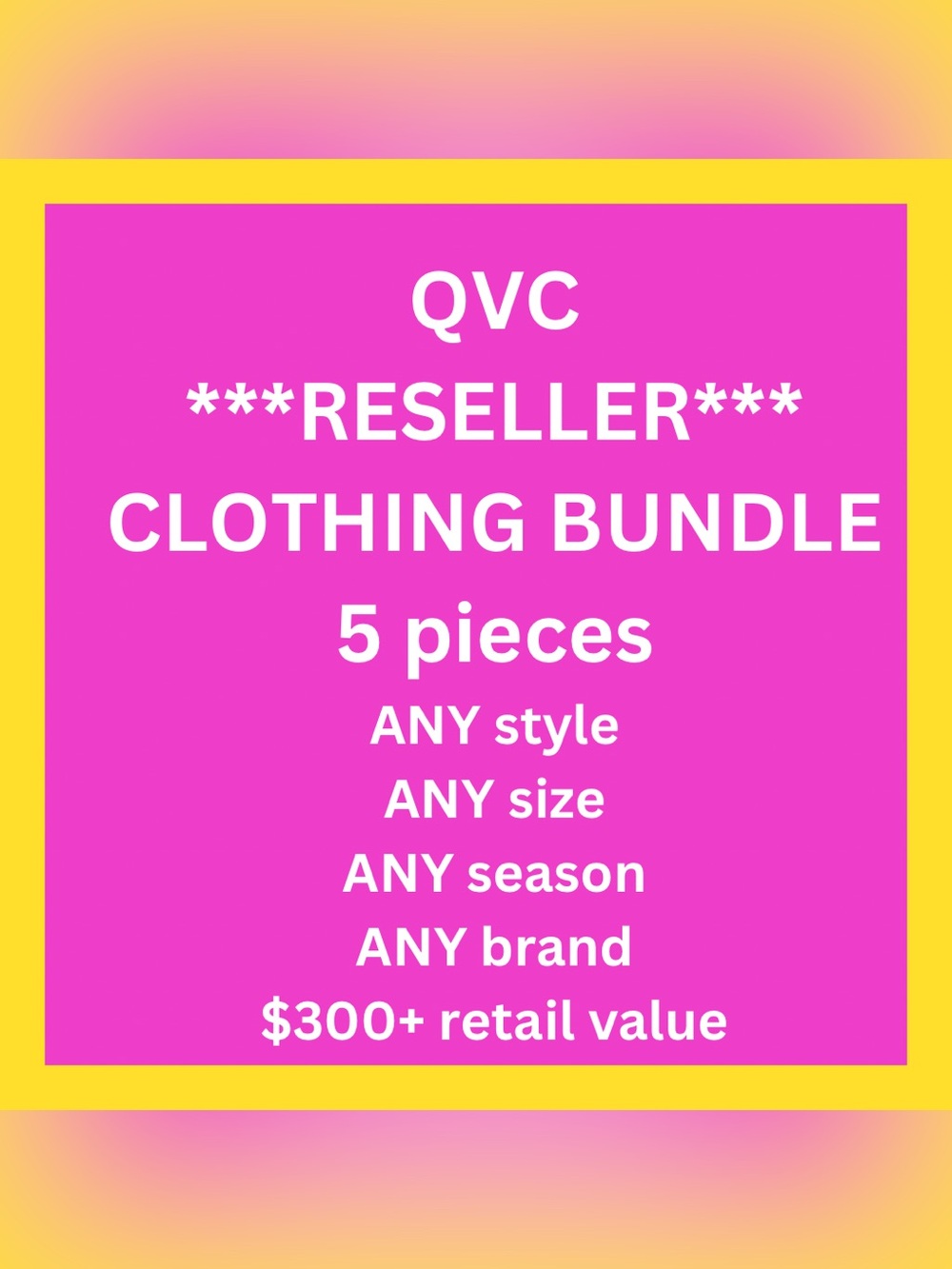 QVC SELLER BUNDLE, FIVE PIECES OF CLOTHING